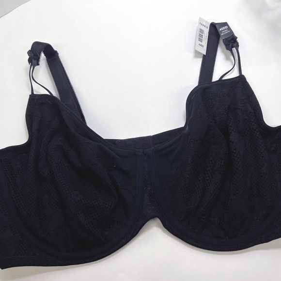 Torrid Balconette Unlined Tattoo Lace Straight Back Bra 46DD - Picture 6 of 11